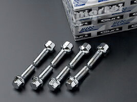 マルス MARS 17HEX -12R-ラウンド形状-M12-P1.5 クロームメッキ REGULAR SIZE8本SET（55mm～70mm）