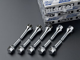■17HEX -60°テーパーM14-P1.25 クロームメッキ 　　REGULAR SIZE １０本SET （30mm～60mm）