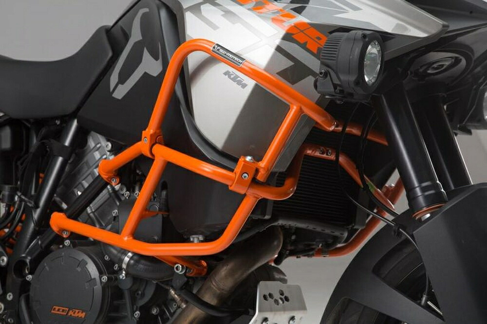 SW-MOTECH 1190 ADVENTURE/R 1050 ADVENTURE アッパークラッシュバー(純正クラッシュバー用) オレンジ SBL0433810101/O|PartsOnline 店