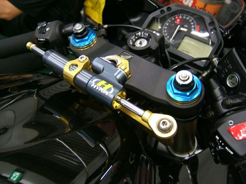 HYPERPRO CBR600RR CNCステアリングダンパーステー 75mm/TYPE-3 ゴールド 22111026