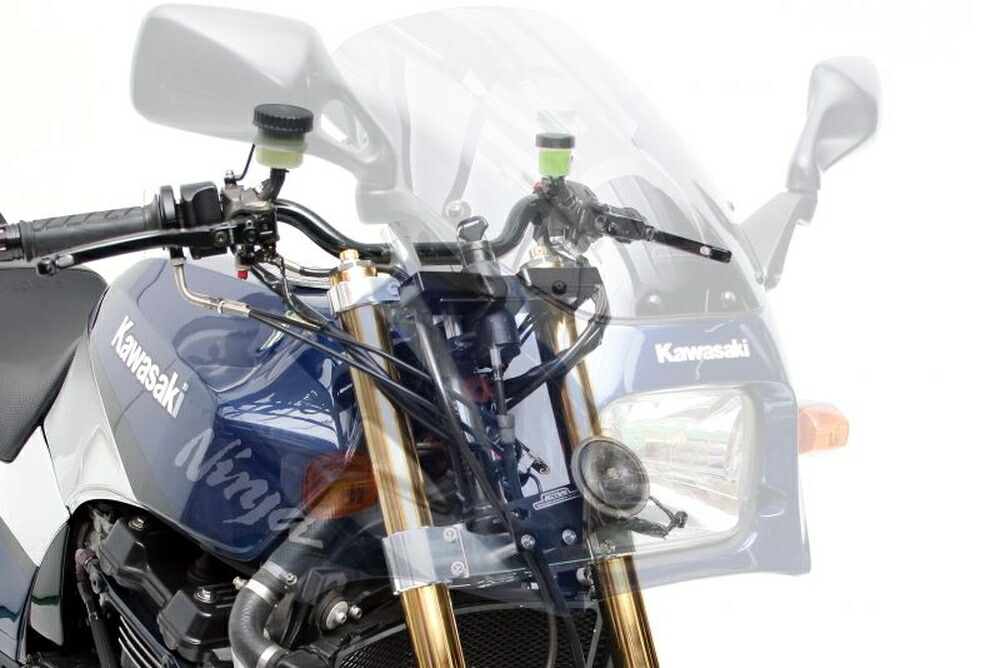 ACTIVE GPZ900R コンバーチブルステムキット φ43 ブラック(ハンドルポスト径φ28.6) 13670016