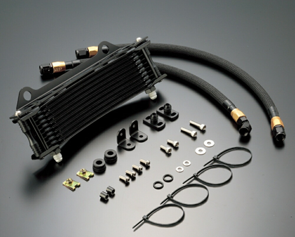 ACTIVE CBX400F オイルクーラーキット ラウンド #6 9-13R ブラック仕様 AC14031313B｜PartsOnline 店