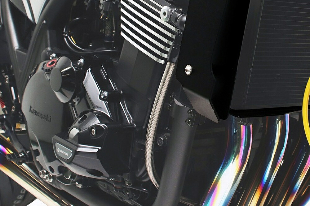 ACTIVE ZRX1200 DAEG ZRX1200R/S/1100 オイルラインキット ブラック/ブラック AC14057223B
