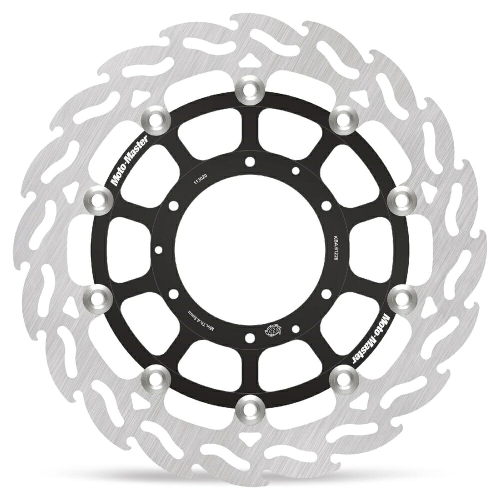 MOTO MASTER CBR600F4i フロント フレイム ステンローター (シルバーインナー) φ296/左 MM113020S｜PartsOnline 店