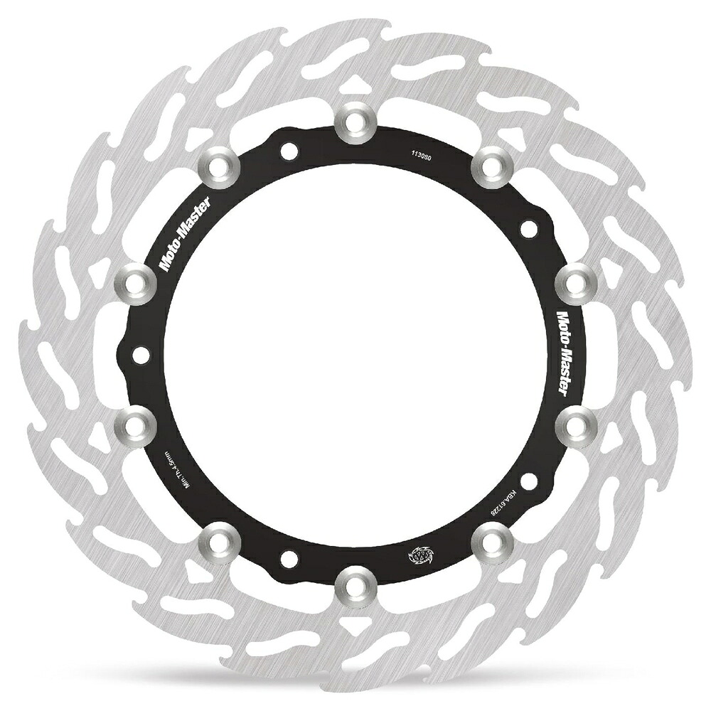 MOTO MASTER BMW R nineT BMW S1000RR（ABS） BMW S1000RR Active Line フロント フレイム ステンローター (ブラックインナー) φ320/左 MM113080SB