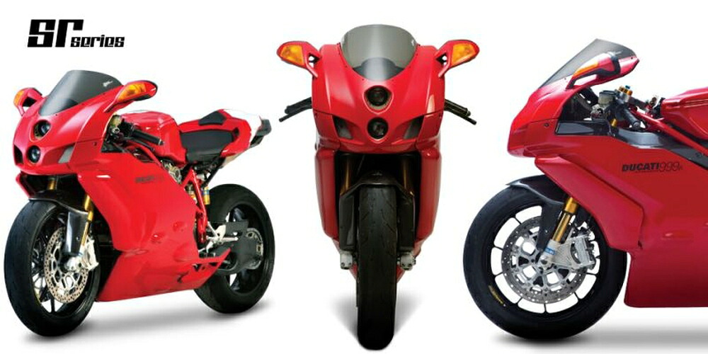 ZERO GRAVITY DUCATI 999/R/S DUCATI 749/DARK/R/S スクリーン SRタイプ ダークスモーク 2072819