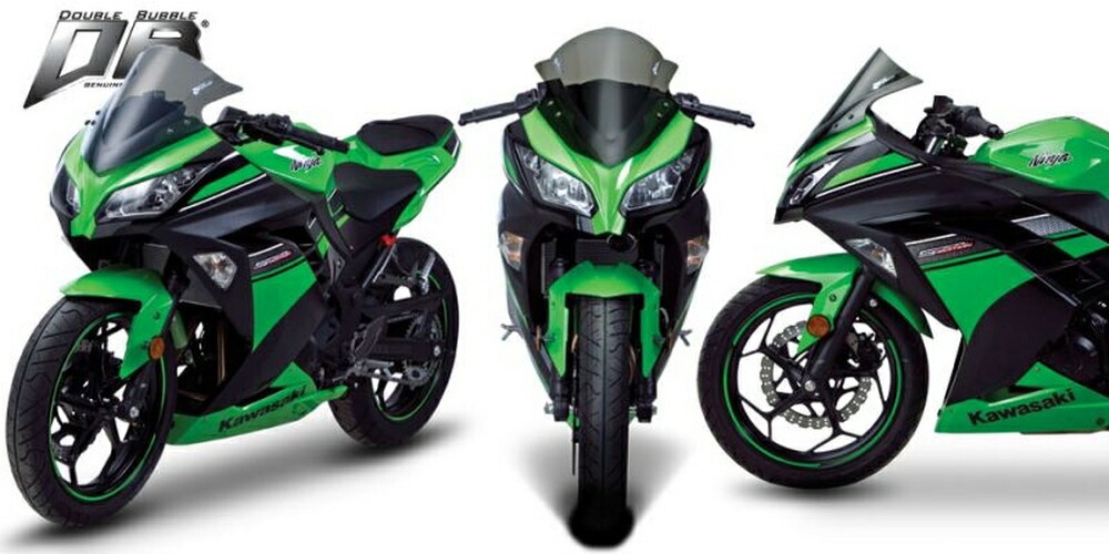 ZERO GRAVITY Ninja300/ABS Ninja250/ABS スクリーン ダブルバブル クリア 1628201
