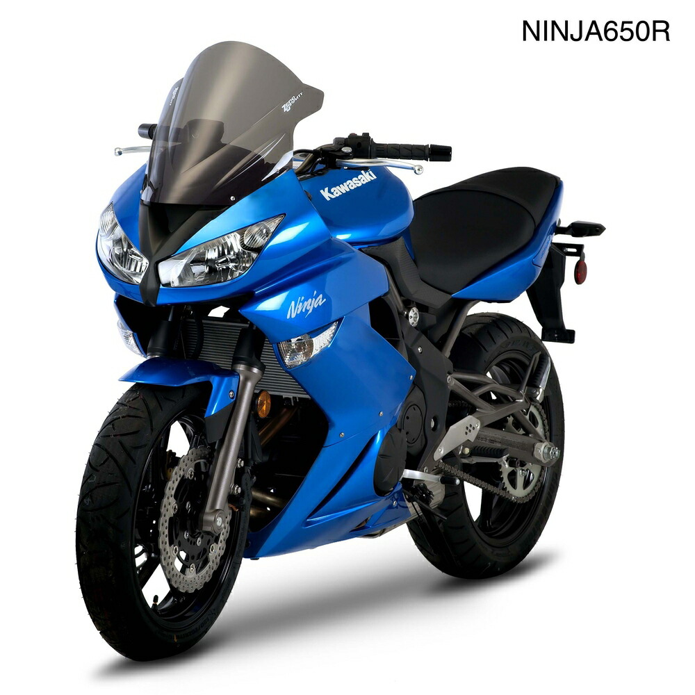 ZERO GRAVITY ER-6f Ninja650R Ninja400R スクリーン ダブルバブル ダークスモーク 1620419