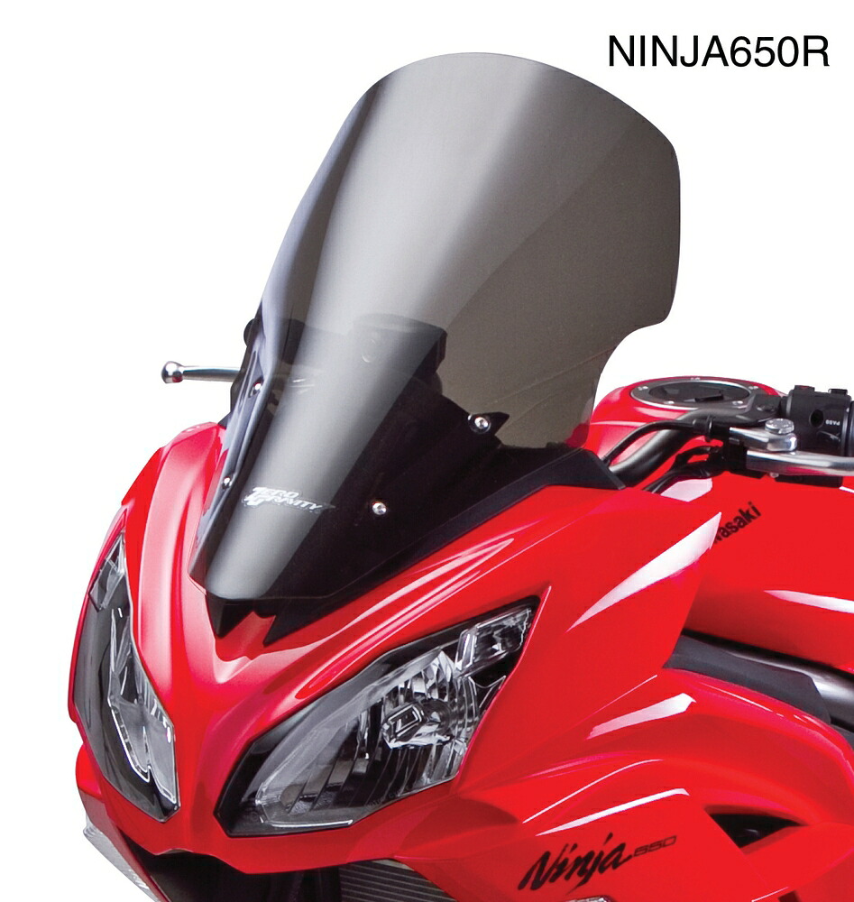 ZERO GRAVITY ER-6f Ninja650 Ninja400/ABS スクリーン スポーツツーリング ダークスモーク 2320719