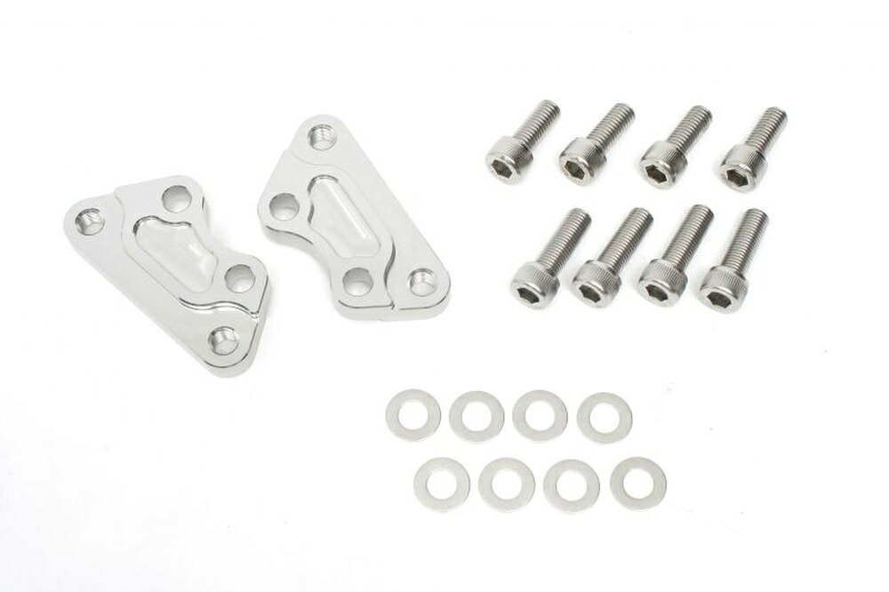 ACTIVE HARLEY DAVIDSON DYNA FXD/SPORTSTER XL1200/SPORTSTER XL883 フロントキャリパーサポート シルバー (brembo 40mmピッチ＆スタンダードローター径対応) 1470072S