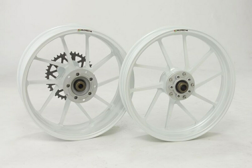 GALE SPEED ZRX1200R アルミ鍛造ホイール (TYPE-R) R 550-17 ソリッドホワイト リムセンター0mmオフセット仕様 28370161SW