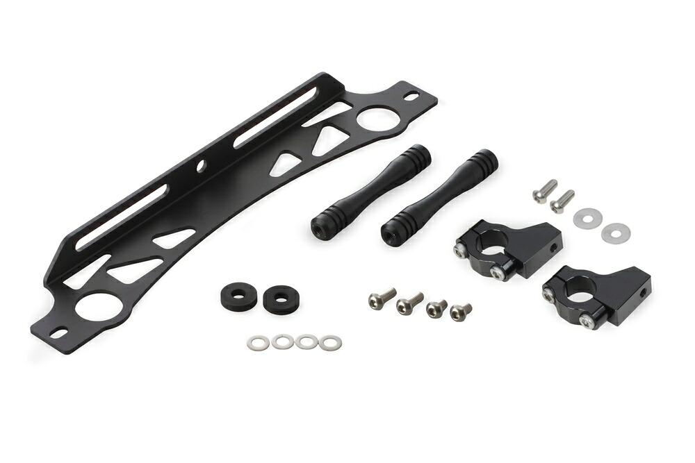 EARL'S ZRX1200R/1100 ラウンドオイルクーラーステーセット 11-13R ブラック仕様 14057039B