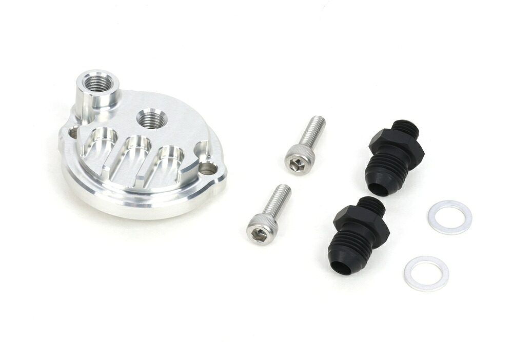 ACTIVE CT125 ハンターカブ オイルクーラーキット取り出しセット #6 (ユニオン:ブラック) 14051124B｜PartsOnline 店