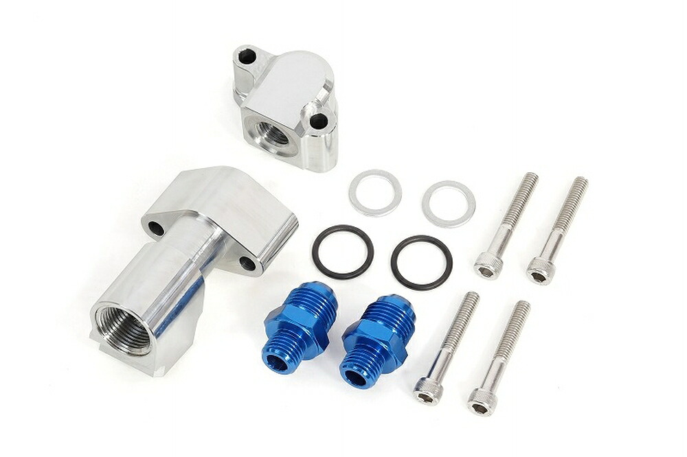 EARL'S Z1000MK? Z1 Z2 Z750FX-? オイルクーラーキット取り出しセット #8 ブルー 14057125|PartsOnline 店
