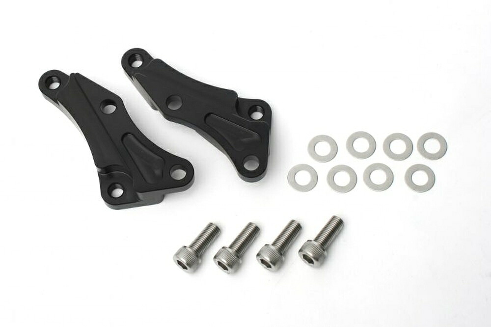 ACTIVE ZX-12R キャリパーサポート ブラック (65mmピッチ4PAD&STDローター径用) 1470032R｜PartsOnline 店