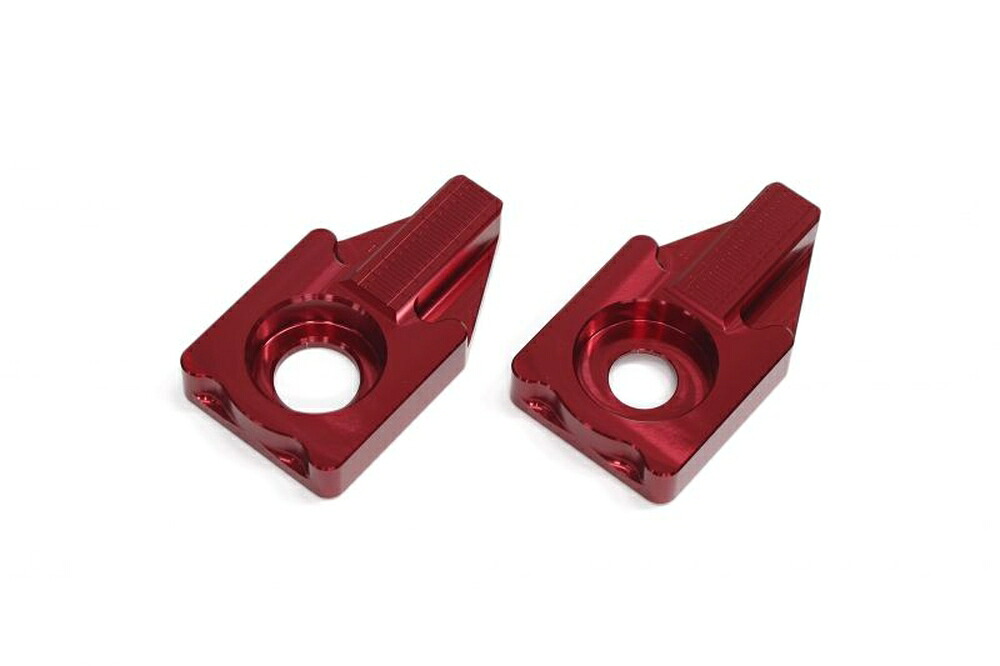 ACTIVE ZRX1200 DAEG ZRX1200R/S プレスフォーミングスイングアーム用チェーンアジャスター(左右セット) レッド 15500024