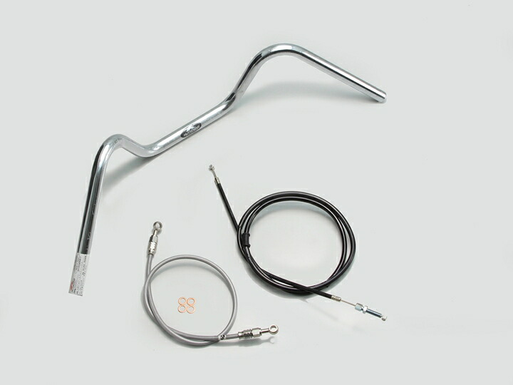 HURRICANE（ハリケーン） GSR400 140フォワードアップ ハンドルSET クロームメッキ H501-040C｜PartsOnline 店