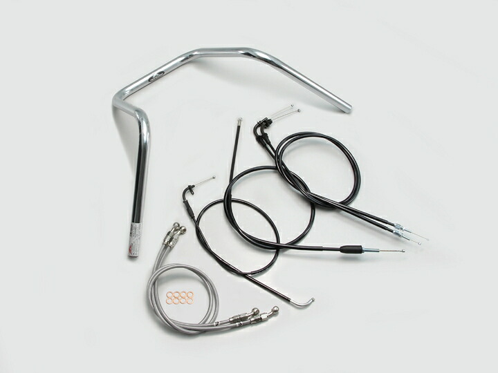 HURRICANE（ハリケーン） GSX400インパルス 300エイプハンガー3型 ハンドルSET クロームメッキ H502-085C