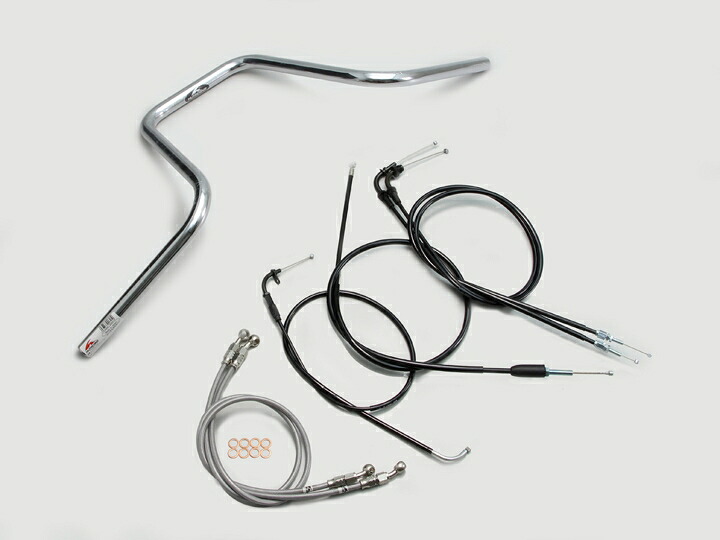 HURRICANE（ハリケーン） GSX400インパルス ストリートハンガー ハンドルSET クロームメッキ H502-015C