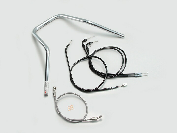 HURRICANE(ハリケーン) ST250/E スーパーナロー ハンドルSET クロームメッキ H506-050C|PartsOnline 店