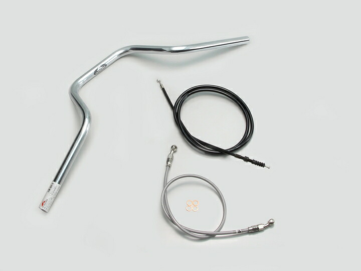 HURRICANE（ハリケーン） W400 ヨーロピアン4型 ハンドルSET クロームメッキ H706-073C