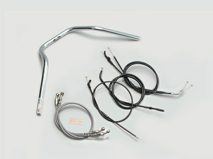 HURRICANE(ハリケーン) ZRX400/2 ナロー4型 ハンドルSET クロームメッキ H708-048C|PartsOnline 店