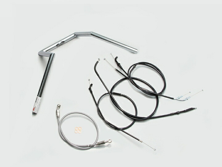 HURRICANE（ハリケーン） バリオス 200ロボット1型 ハンドルSET クロームメッキ H710-108C｜PartsOnline 店