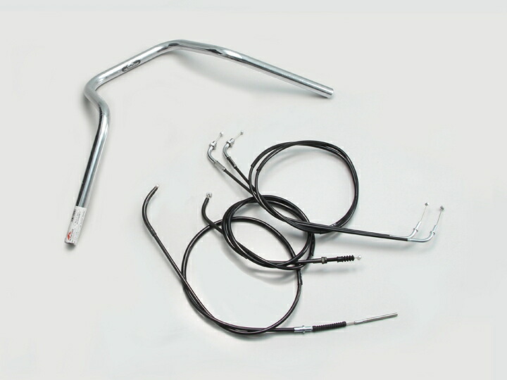 HURRICANE（ハリケーン） エストレヤRSカスタム ナロー4型 ハンドルSET クロームメッキ H711-048C｜PartsOnline 店