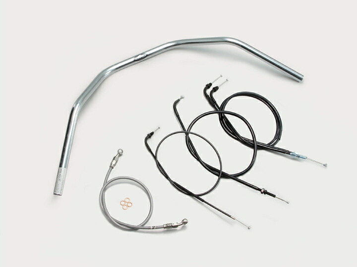 HURRICANE（ハリケーン） ホーネット250 130クラシックプルバック ハンドルSET クロームメッキ H015-077C｜PartsOnline 店