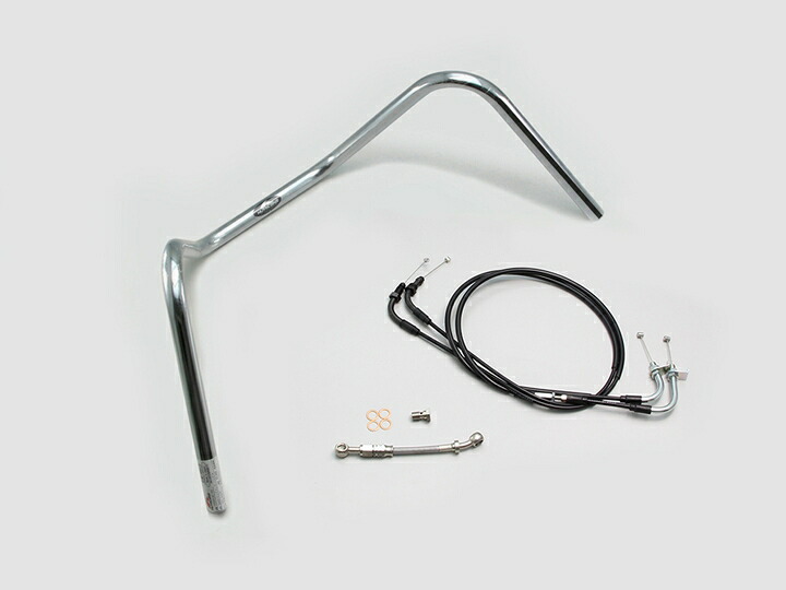 HURRICANE（ハリケーン） ダックス125 300ドロップエンド ハンドルSET クロームメッキ H044-014C
