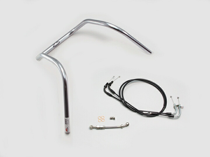 HURRICANE（ハリケーン） ダックス125 360シックスベンド ハンドルSET クロームメッキ H044-088C｜PartsOnline 店