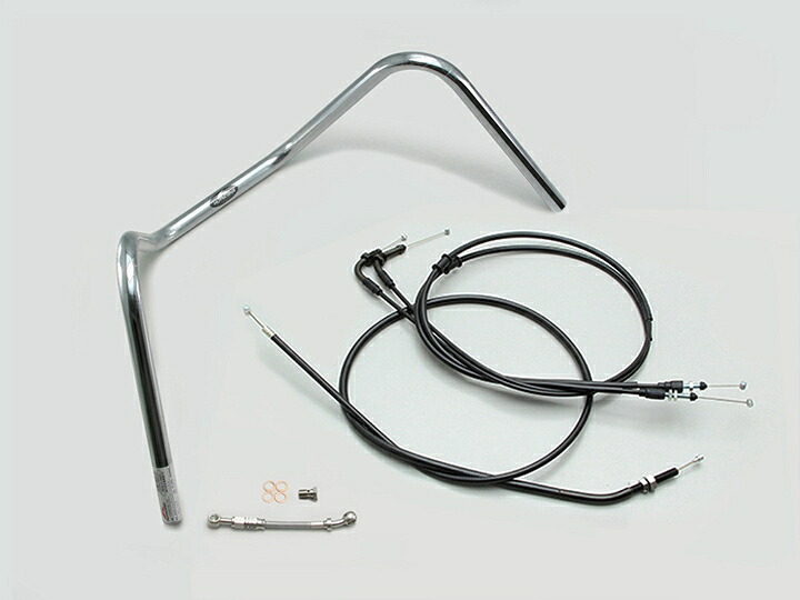 HURRICANE（ハリケーン） モンキー125ABS 300ドロップエンド ハンドルSET クロームメッキ H034-014C｜PartsOnline 店