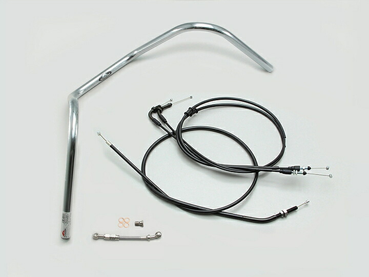 HURRICANE（ハリケーン） モンキー125ABS 300エイプハンガー1型 ハンドルSET クロームメッキ H034-082C｜PartsOnline 店