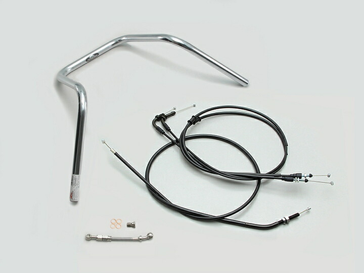 HURRICANE（ハリケーン） モンキー125ABS 300エイプハンガー3型 ハンドルSET クロームメッキ H034-085C
