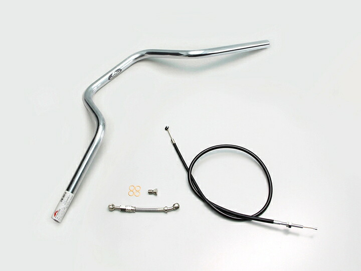 HURRICANE(ハリケーン) GROM ヨーロピアン4型 ハンドルSET クロームメッキ H043-073C|PartsOnline 店
