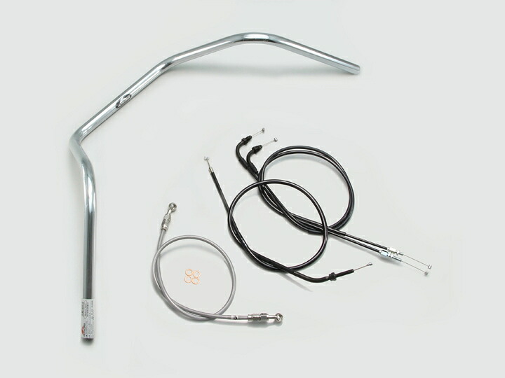 HURRICANE（ハリケーン） GROM 250ドレッサー ハンドルSET クロームメッキ H024-081C｜PartsOnline 店