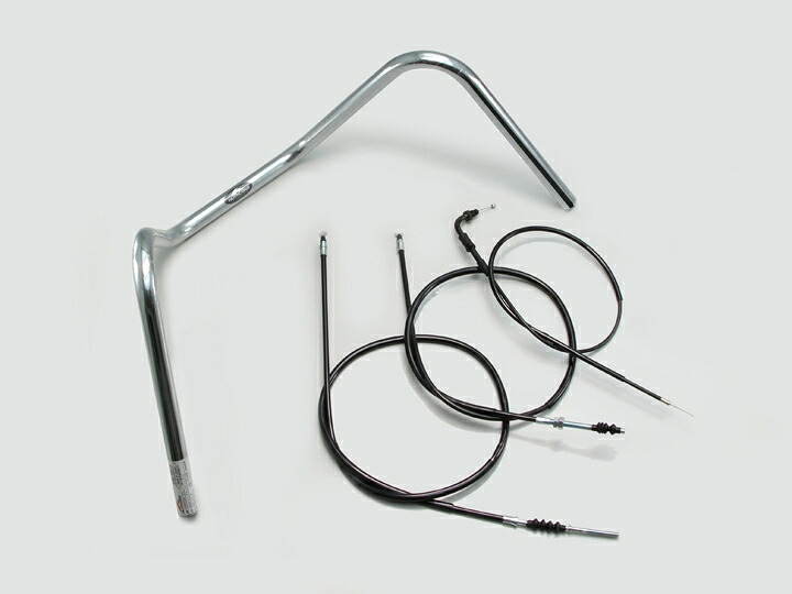 HURRICANE（ハリケーン） エイプ100 エイプ50 300ドロップエンド ハンドルSET クロームメッキ H020-014C｜PartsOnline 店