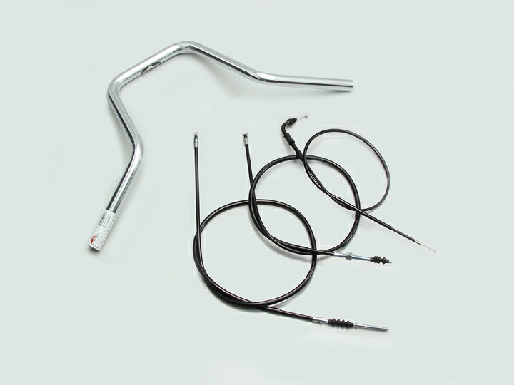 HURRICANE（ハリケーン） エイプ100 エイプ50 ミニミドルアップ2型 ハンドルSET クロームメッキ H020-036C｜PartsOnline 店