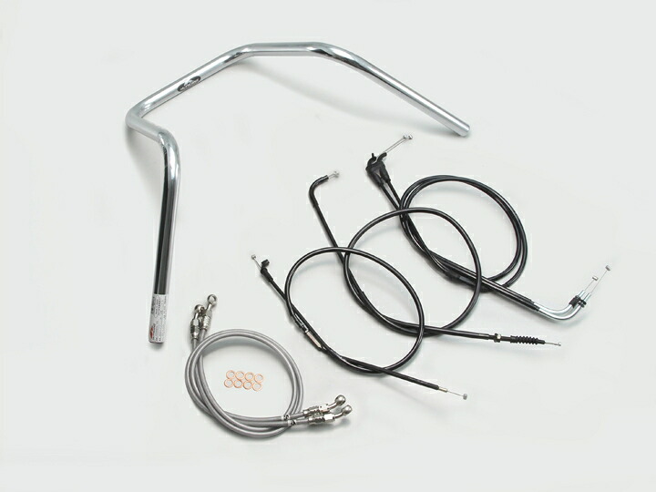 HURRICANE（ハリケーン） XJR400R 300エイプハンガー3型 ハンドルSET クロームメッキ H303-085C｜PartsOnline 店