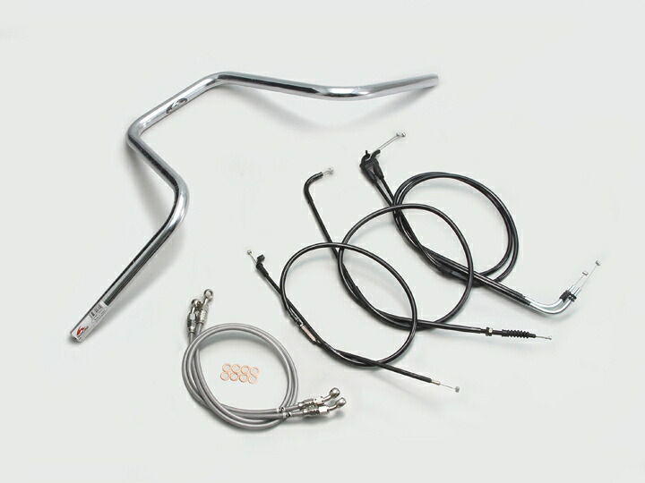 HURRICANE（ハリケーン） XJR400R ストリートハンガー ハンドルSET クロームメッキ H303-015C｜PartsOnline 店