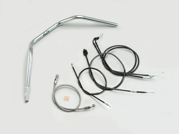 HURRICANE（ハリケーン） SR400 150アップ2型 ハンドルSET クロームメッキ H304-012C｜PartsOnline 店 15,899円