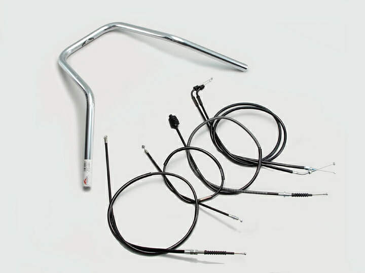 HURRICANE（ハリケーン） SR500 SR400 スーパーナロー ハンドルSET クロームメッキ H305-050C｜PartsOnline 店 11,286円