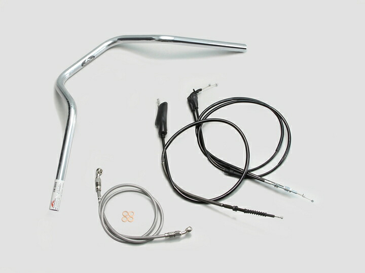 HURRICANE(ハリケーン) TW225E TW200E POLICE 4型 ハンドルSET クロームメッキ H306-068C|PartsOnline 店