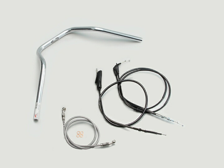 HURRICANE(ハリケーン) TW225E TW200E ナロー4型 ハンドルSET クロームメッキ H306-048C|PartsOnline 店