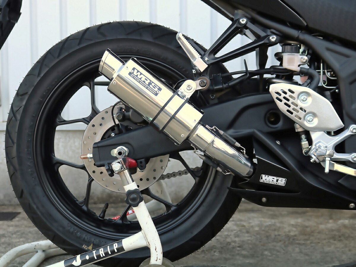 WR'S SS-OVAL スリップオンマフラー YZF-R25/YZF-R3 WR'S WR'S ダブルアールズ リアエキゾースト スリップオン