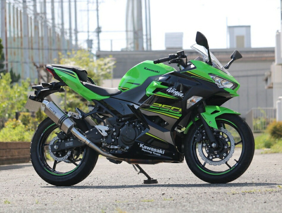 WR'S Kawasaki 2018 Ninja250 ニンジャ 2BK-EX250P チタンオーバル ソリッド タイプ スリップオンサイレンサー OV4270JM 35,393円