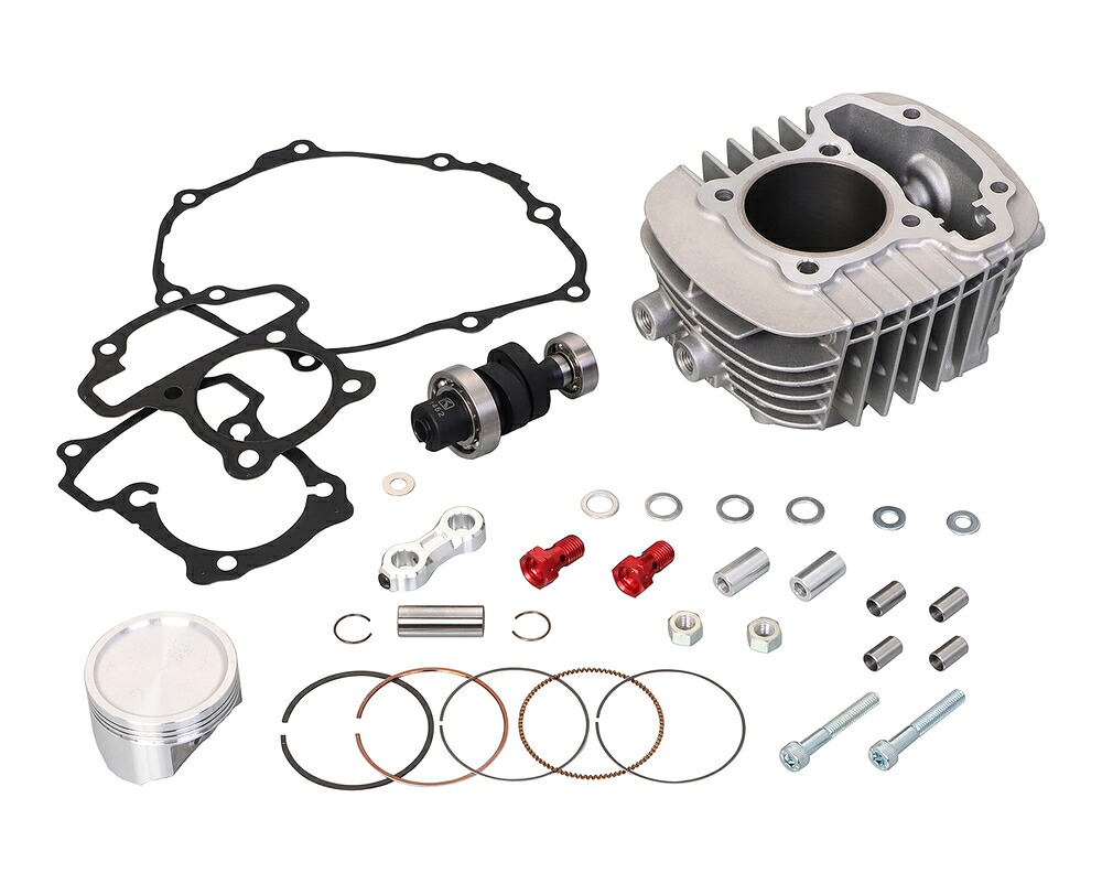 KITACO スーパーカブ110 クロスカブ110 145cc LIGHT ボアアップKIT ハイカムシャフト付・シルバーシリンダー 212-1456010