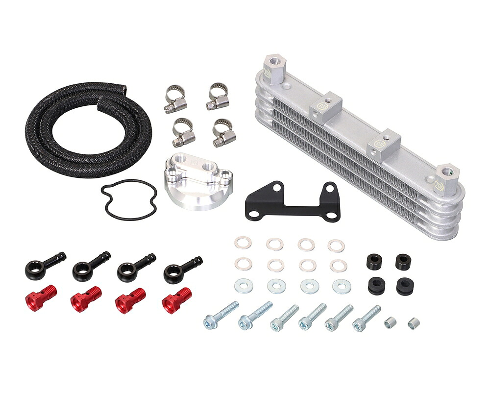 KITACO スーパーカブ110 クロスカブ110 スーパーオイルクーラーKIT 3段コア・フレーム下部/シリンダーヘッド下部マウント 360-1456000