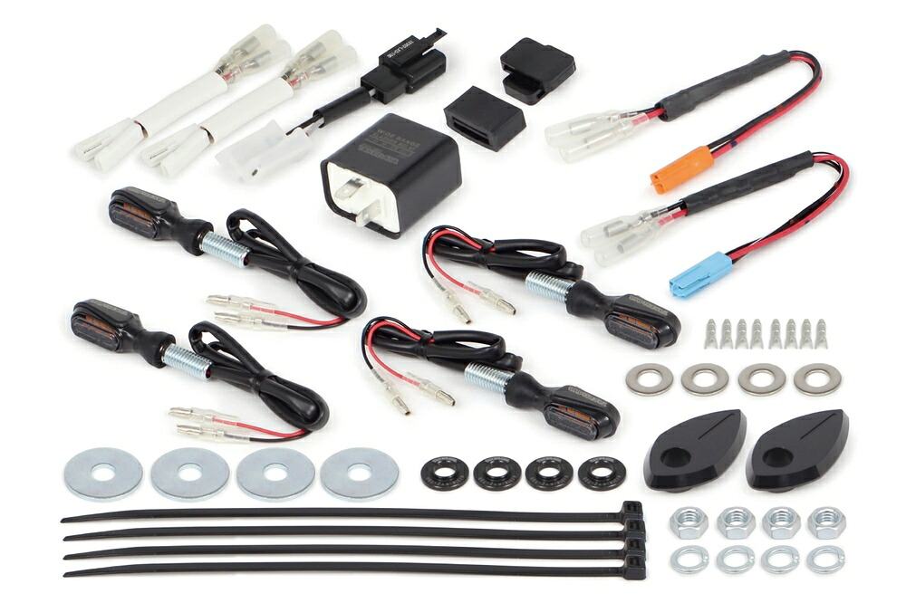 スペシャルパーツ武川 CRF250L CRF250M ストリームラインミニLEDウインカーキット スモーク 05-08-0718|PartsOnline 店