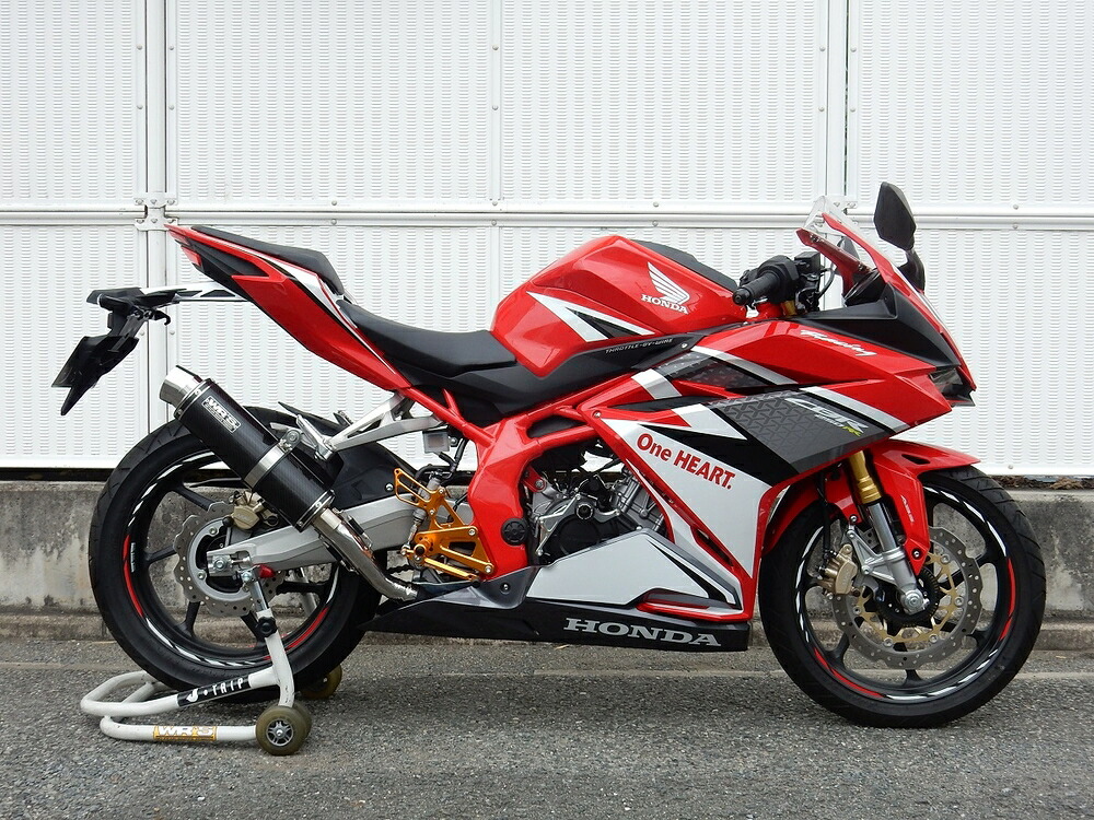 WR'S CBR250RR スリップオン ラウンド・カーボンサイレンサー JMCA BC1230JM